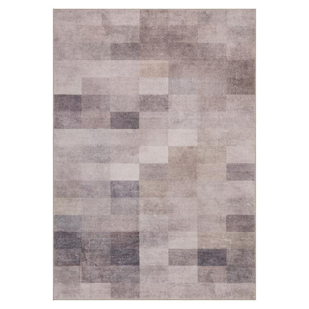 Tapis Albi, coloris gris, vue de dessus