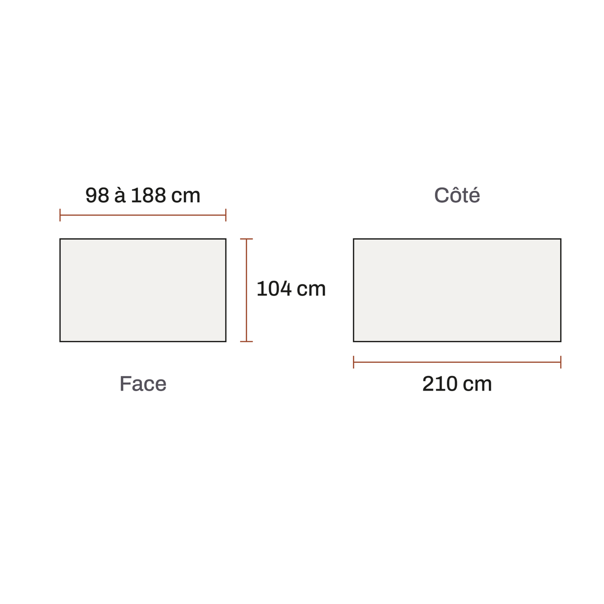 Dimensions de Lit Colombe
