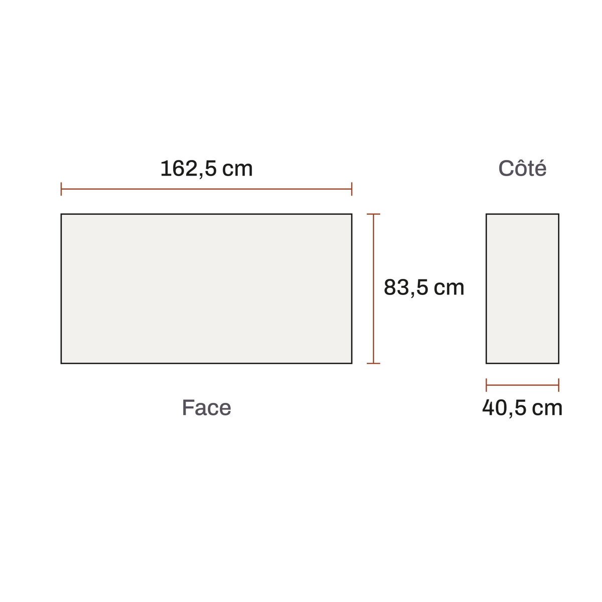 Dimensions de Buffet Margot